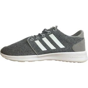 Adidas Cloudfoam QT Racer Gray White Running Shoes | Women's Size 10 US